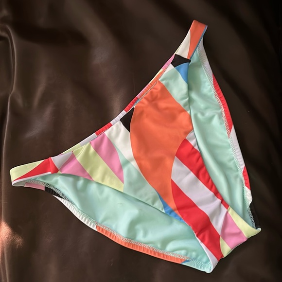 NWOT Sanctuary Colorful Retro Swim Bottoms - Picture 1 of 3